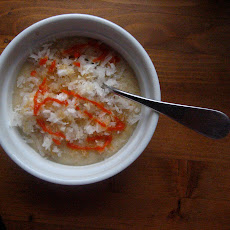 Malt-O-Meal with Rooster Sauce