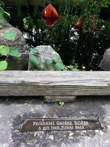 Perennial Garden Bridge Memorial Plaque