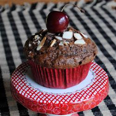 Double Chocolate Cherry Muffins