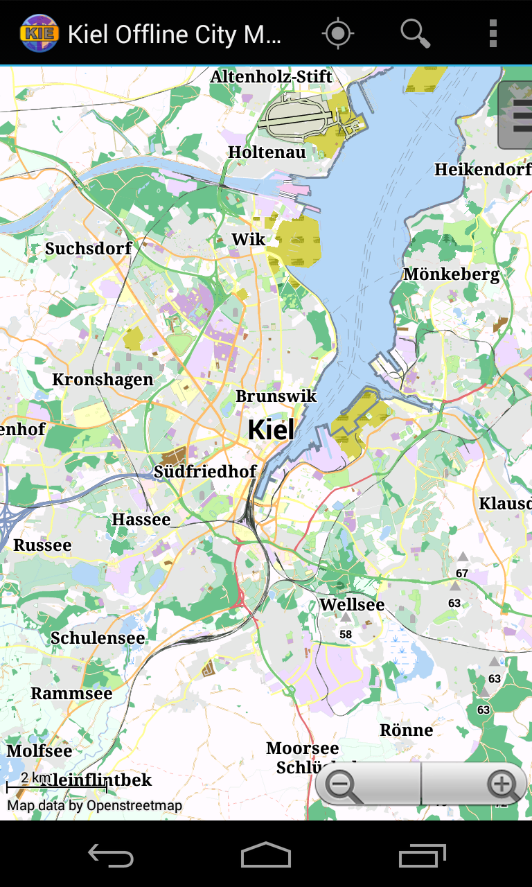 Android application Kiel Offline City Map screenshort