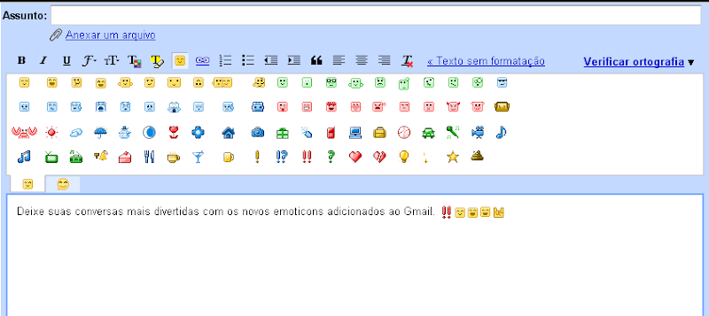 Gmail adiciona novas emoticons