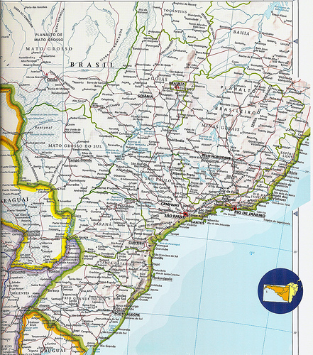 Mapa da América do Sul