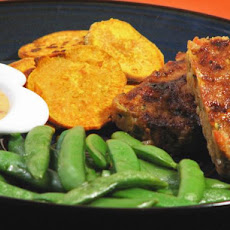 Mini Meatloaves With Baked Sweet Potato Chips
