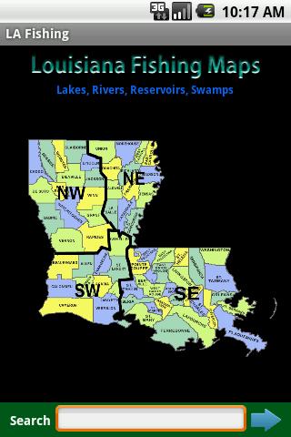 Louisiana Fishing Maps - 9.5K