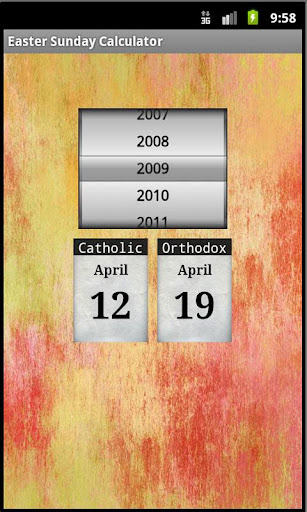 Easter Sunday Calculator