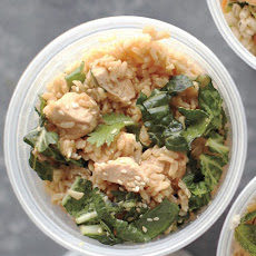 Brown Rice, Chicken, and Cilantro Salad