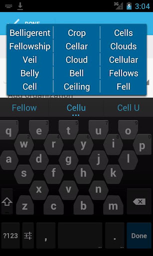 Cellular input method