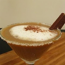 Iced ginger coffee mocktail.