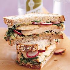 Grilled Chicken and Escarole Sandwich with White-Bean Spread