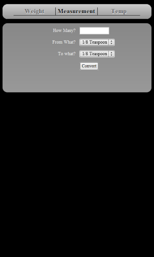 Kitchen Measurement Converter