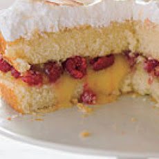 Raspberry-Lemon Meringue Cake
