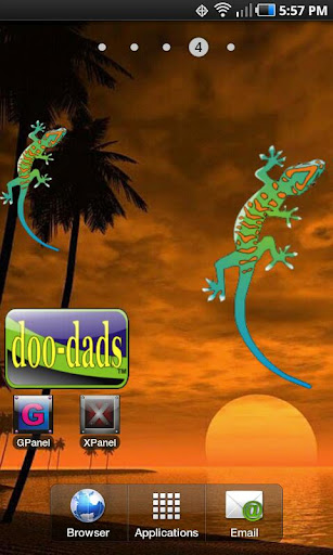 Gecko doo-dad blue org