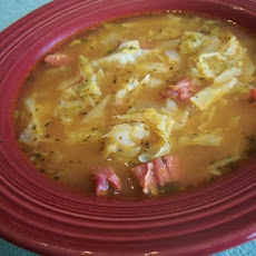 Cabbage & Corned Beef Soup