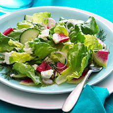 Watermelon Radish and Goat Cheese Salad