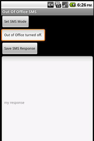 SMS Out of Office Assistant