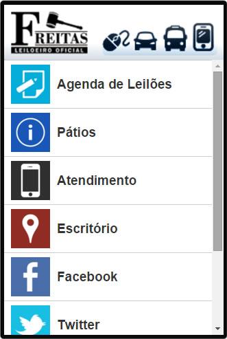 Android application Freitas Leiloeiro screenshort