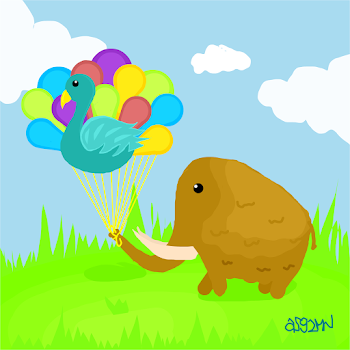 Peacock Balloon