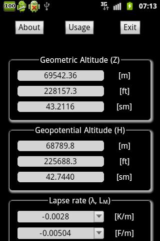 Atmospheric Calculator