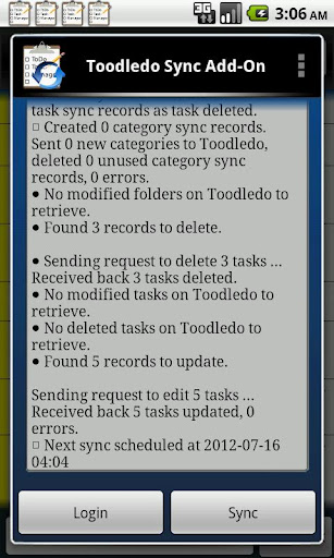 Toodledo.com Sync Add-on