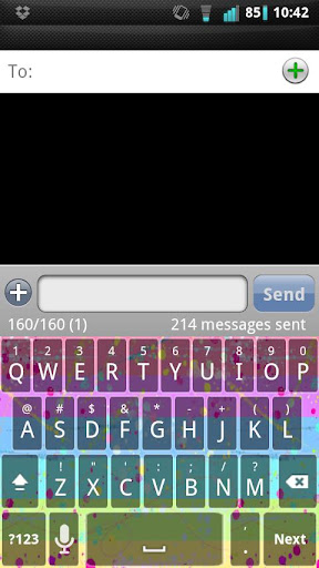 Girly Splatter Keyboard Skin