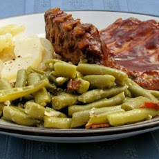 Southern Style Seasoned Green Beans (From Canned)