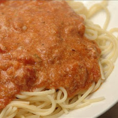 Creamy Tomato Meat Sauce