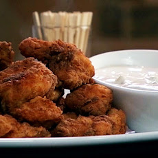 Spicy Fried Chicken Bites with Derby Dip