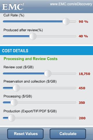 EMC eDiscovery ROI Calc