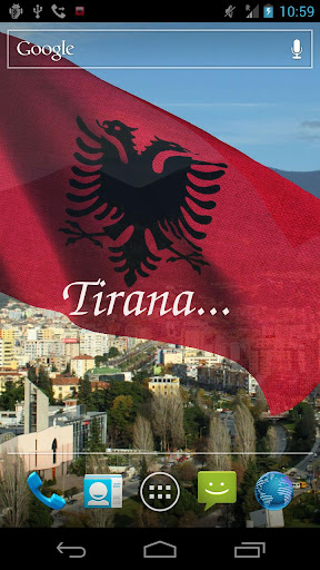 【免費個人化App】3D Albania Flag LWP +-APP點子