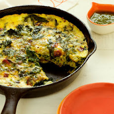 Frittata with Ricotta and Mixed Greens