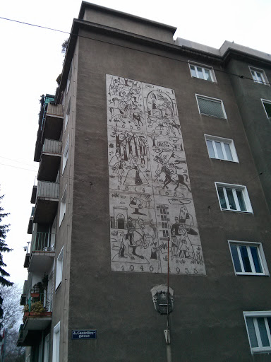 Wandkunst am Lili-Grün-Platz