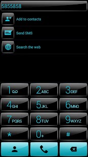 How to get Dialer theme G Black Cyan 1.0 unlimited apk for android