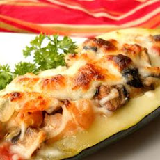 Nat's Shrimp and Veggie Stuffed Zucchini