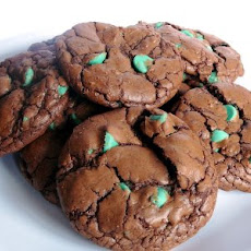 Double Chocolate Mint Chip Cookies