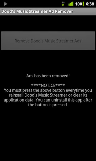 Dood's Music Ad Remover