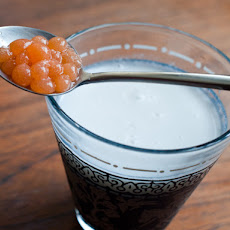 Sweet Coconut Soup with Fruit Pearls