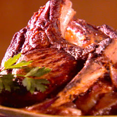 Thick Cut Mustard Marinated Pork Chops with Caramelized Red Onions