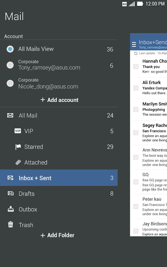    ASUS Email- screenshot  