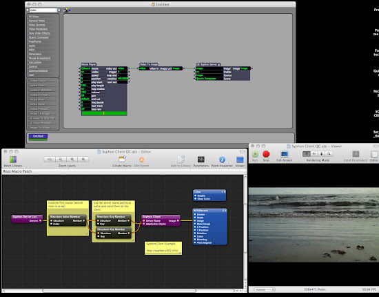 Syphon OpenGL video sharing