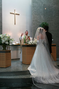 結婚式の最前列からの写真の撮り方の結婚