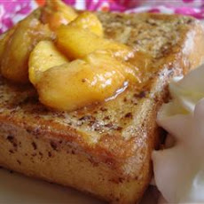 Mascarpone Stuffed French Toast with Peaches