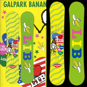 09 LIB TECH GALPARK BANANA バナナ&マグネ レディースモデル