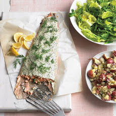 Roasted Salmon with Herbed Yogurt