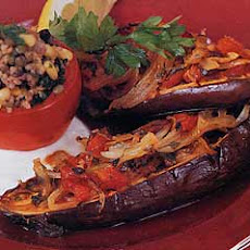 Braised Eggplant with Onion and Tomato