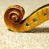 Violin scroll repair details
