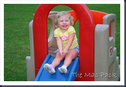Savannah on her slide