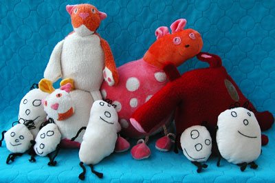 子供の感性を育みそうなヌイグルミ達。