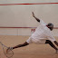 Patrick Chifunda stretches vs Salvador Martinez