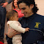 Superdad Martin Heath with baby Kamren