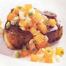 Lamb Chops and Fresh Persimmon Chutney